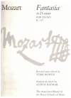 Mozart Fantasia in D Minor K. 397 (Bowen/Raymar) used Mozart piano sheet music for sale at Kay's Music Australia www.kaysmusic.com/pianoMozart.htm