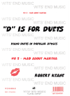 Robert Keane: Mad About Martha for piano duet 1998 used piano duet sheet music for sale at Kay's Music Australia www.kaysmusic.com/piano_duet.htm