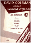 David Coleman Collection of Hammond Organ Solos No. 4 used organ music book for sale