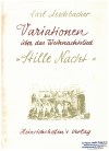 Carl Aeschbacher Variationen uber 'Stille Nacht' (Variations on 'Silent Night') for piano used piano music books for sale at Kay's Music Australia www.kaysmusic.com/pianocoll.htm