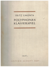 Polyphones Klavierspiel (Polyphonic Piano-Playing) Book 1 by Fritz Emonts (1965) used piano method books for sale at Kay's Music Australia www.kaysmusic.com/piano_instruction.htm