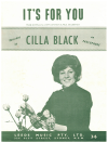 It's For You (1964 Cilla Black song) used 1960s popular songs sheet music for sale at Kay's Music Australia www.kaysmusic.com/pop1960-a.htm