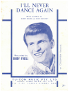 I'll Never Dance Again (1962 Bobby Rydell song) used 1960s popular songs sheet music for sale at Kay's Music Australia www.kaysmusic.com/pop1960-a.htm