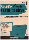 Art Shefte The New Shefte Rapid Course In Modern Piano Playing Book 1 (1951) used piano method books for sale at Kay's Music Australia www.kaysmusic.com/piano_instruction.htm