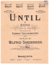 Until (in F) 1910 by Edward Teschemacher Wilfrid Sanderson used sheet music for sale at Kay's Music Australia www.kaysmusic.com