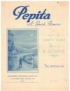 Pepita lyric by Kenneth North music by N Segurini (1949) used sheet music for sale