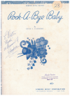 Rock-A-Bye Baby (lullaby) used sheet music for sale