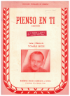 Pienso En Ti Tomas Rios (1940) used sheet music for sale