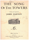 The Song Of The Towers by James Hartley 1937 used sheet music for sale