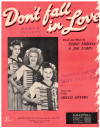 Don't Fall In Love 1947 used sheet music