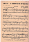 Oh! Ain't It Grand To Be In The Navy/What Goes On Behind Your Eyes? 1939 used dance band orchestration for sale