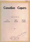 Canadian Capers (1921) sheet music
