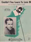 Couldn't You Learn To Love Me used sheet music