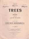 Trees (in D) (1922) sheet music