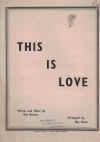 This Is Love used sheet music