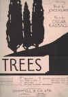 Trees (in D) (1922) sheet music