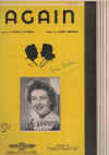 Again (1948) song sung by Ida Lupino in film 'Road House' by Dorcas Cochran Lionel Newman 
used original piano sheet music score for sale in Australian second hand music shop
