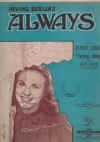 Always (I'll Be Loving You) (1925) song sung by Dianna Durbin in film 'Christmas Holiday' by Irving Berlin Gonella's Georgians 
used original piano sheet music score for sale in Australian second hand music shop