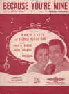 Because You're Mine used sheet music