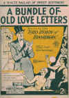 A Bundle Of Old Love Letters (1929) song featured in Talkie Picture 'Lord Byron Of Broadway' by Arthur Freed Herb Brown 
used original piano sheet music score for sale in Australian second hand music shop