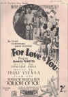 For Love Of You sheet music