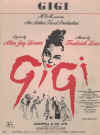 Gigi 1958 used sheet music