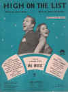 High On The List used sheet music