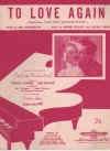 To Love Again used sheet music