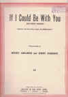 If I Could Be With You One Hour Tonight sheet music