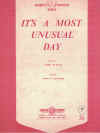 It's A Most Unusual Day sheet music