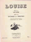 Louise sheet music