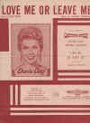 Love Me Or Leave Me used sheet music