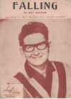 Falling (1963) song by Roy Orbison used original piano sheet music score for sale in Australian second hand music shop