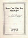 How Can You Buy Killarney? 1948 used sheet music