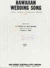 Hawaiian Wedding Song (Ke Kali Nei Au) used sheet music