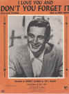I Love You And Don't You Forget It (1963) used sheet music