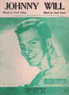 Johnny Will (1961) Pat Boone sheet music