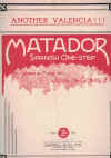 Matador (1926) sheet music