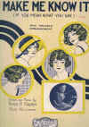 Make Me Know It (If You Mean What You Say) (1926) sheet music