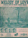 Melody Of Love (Hold Me In Your Arms, Dear) used sheet music