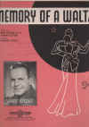 The Memory Of A Waltz used sheet music for sale