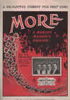 More (A Modern Maiden's Prayer) (1923) sheet music