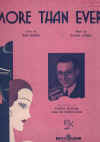 More Than Ever (1938) sheet music