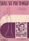 I Shall See You To-Night from 'Artists And Models' (1941) sheet music