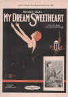 My Dream Sweetheart from the book 'Six Sentimental Songs' (1923) sheet music
