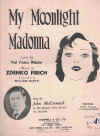 My Moonlight Madonna 1933 sheet music