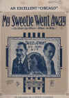 My Sweetie Went Away (She Didn't Say Where - When - Or Why) 1923 sheet music