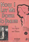 Now I Lay Me Down To Dream sheet music