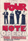 Tom Johnson The Four Note Opera Vocal Score