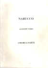 Nabucco Opera Chorus Parts by Guiseppe Verdi with piano accompaniment used book for sale in Australian second hand music shop